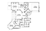 European Style House Plan - 3 Beds 3 Baths 2988 Sq/Ft Plan #411-363 