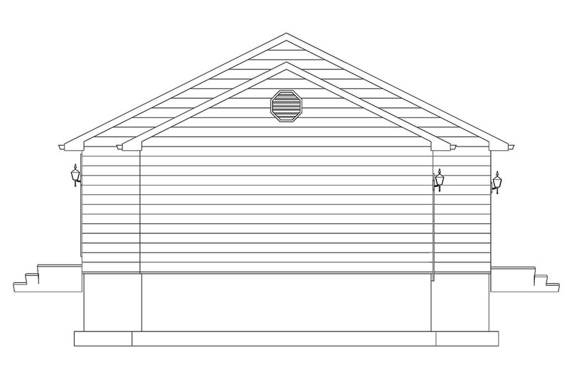 Dream House Plan - Left Side Elevation