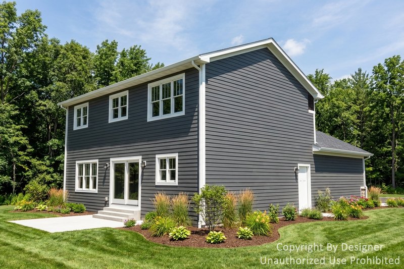 House Plan Design - Exterior - Rear Elevation 1 for Craftsman House Plan #51-1521 - 4 bed, 2.5 bath
