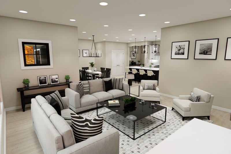 House Plan Design - Interior - Family Room 1 for Bungalow House Plan #51-1393 - 3 bed, 2.5 bath