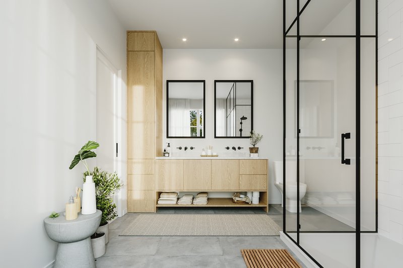 Architectural House Design - Interior - Bathroom 1 for Farmhouse House Plan #23-2785 - 5 bed, 3.5 bath
