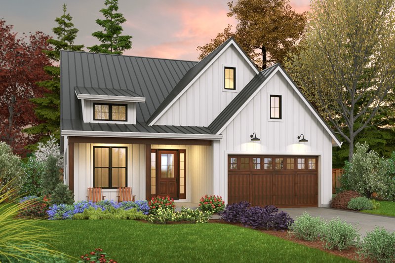 Dream House Plan - Farmhouse Exterior - Front Elevation Plan #48-1032