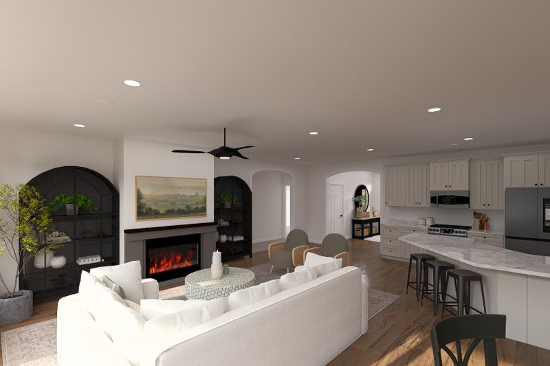 Home Plan - Interior - Family Room 3 for Craftsman House Plan #1060-495 - 3 bed, 2.5 bath