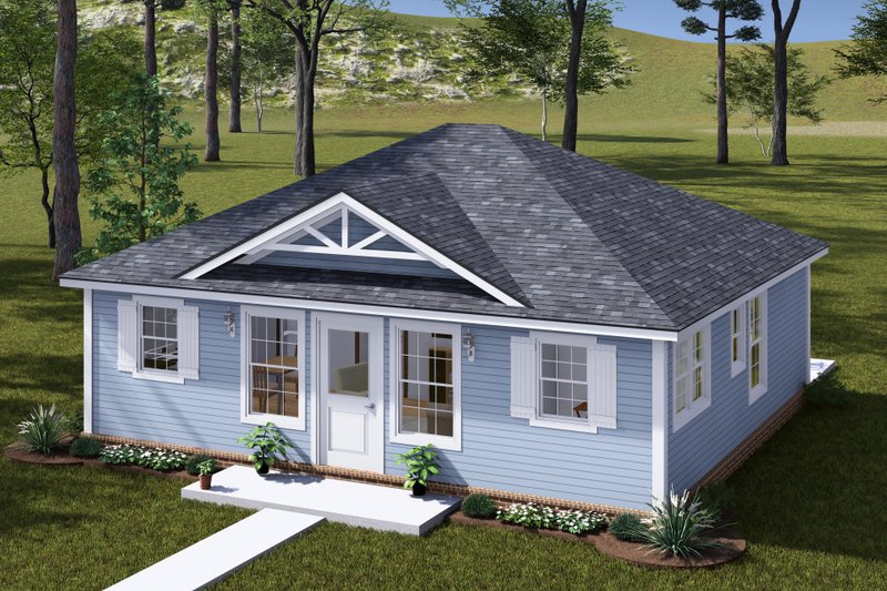 Dream House Plan - Exterior - Other Elevation 1 for Cottage House Plan #513-2307 - 2 bed, 2 bath
