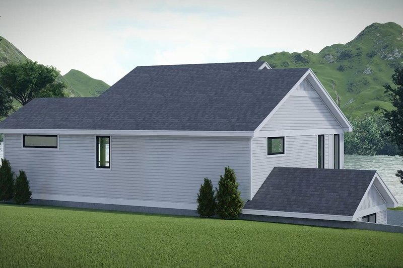 Dream House Plan - Exterior - Rear Elevation for Contemporary House Plan #932-1302 - 3 bed, 3.5 bath