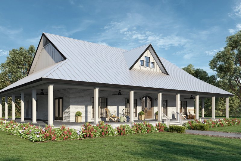 House Blueprint - Exterior - Other Elevation for Country House Plan #44-266 - 3 bed, 2 bath