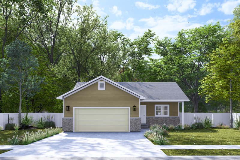 House Design - Ranch Exterior - Front Elevation Plan #1060-423