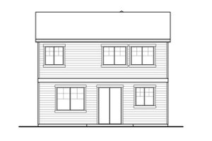 Exterior - Rear Elevation for Country House Plan #569-32 - 4 bed, 2.5 bath