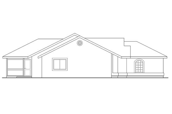 Exterior - Other Elevation for Mediterranean House Plan #124-255 - 3 bed, 2 bath
