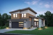 Contemporary Style House Plan - 3 Beds 2.5 Baths 1677 Sq/Ft Plan #48-1198 