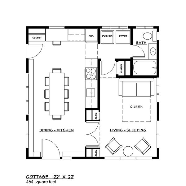 Adobe / Southwestern Floor Plan - Main Floor Plan #917-39