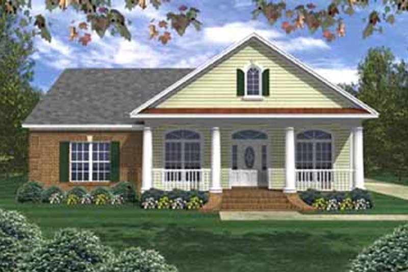 Architectural House Design - Southern Exterior - Front Elevation Plan #21-140
