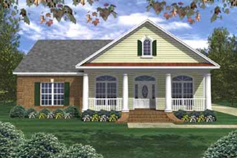 Dream House Plan - Southern Exterior - Front Elevation Plan #21-140
