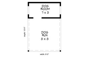 Floor Plan - Main Floor for Country House Plan #932-298, 0 bath