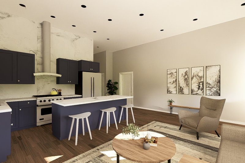 Architectural House Design - Interior - Kitchen 1 for Barndominium House Plan #1064-445 - 2 bed, 1 bath