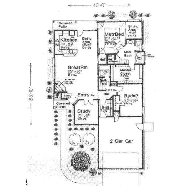 Traditional Floor Plan - Main Floor Plan #310-478