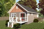 Cottage Style House Plan - 2 Beds 1 Baths 912 Sq/Ft Plan #79-108 Exterior 