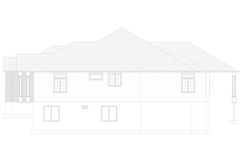 House Blueprint - Exterior - Other Elevation 1 for Traditional House Plan #1060-367 - 1 bed, 1.5 bath