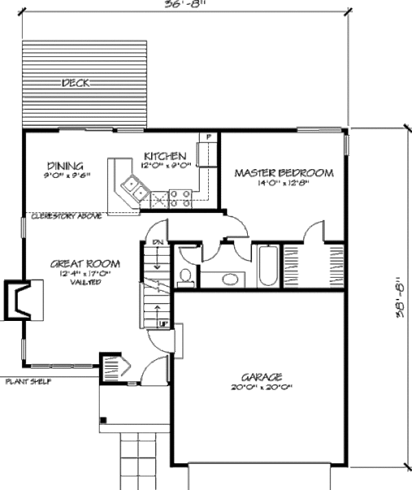 Traditional Floor Plan - Main Floor Plan #320-327