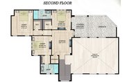 Modern Style House Plan - 6 Beds 5.5 Baths 6157 Sq/Ft Plan #548-64 