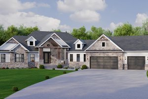 Home Plan - Exterior - Front Elevation for Country House Plan #1089-69 - 3 bed, 2.5 bath