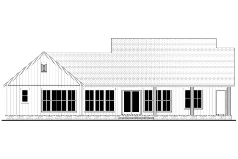 Architectural House Design - Exterior - Rear Elevation 1 for Farmhouse House Plan #430-326 - 3 bed, 2.5 bath