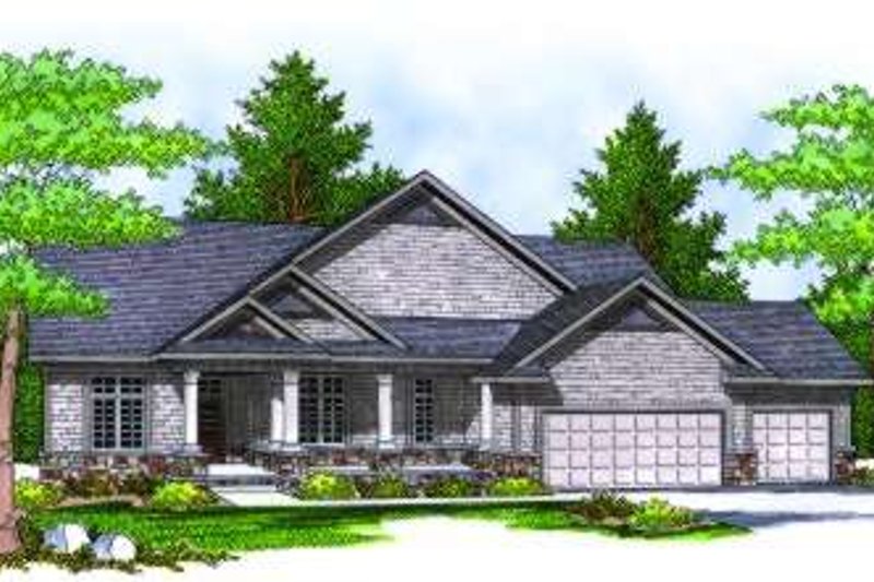 Architectural House Design - Traditional Exterior - Front Elevation Plan #70-814