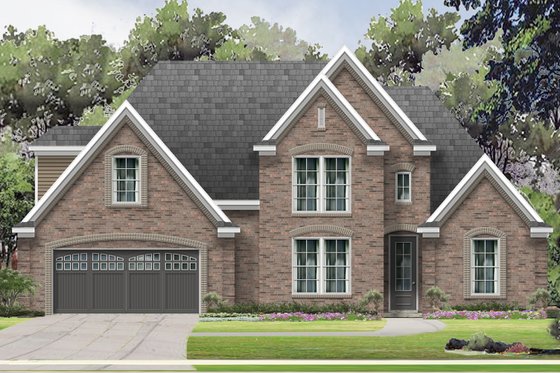 Exterior - Front Elevation for Traditional House Plan #424-423 - 4 bed, 3 bath