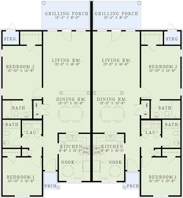 House Plan Design - Traditional Floor Plan - Main Floor Plan #17-1049