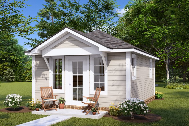 House Blueprint - Cottage Exterior - Front Elevation Plan #513-2242