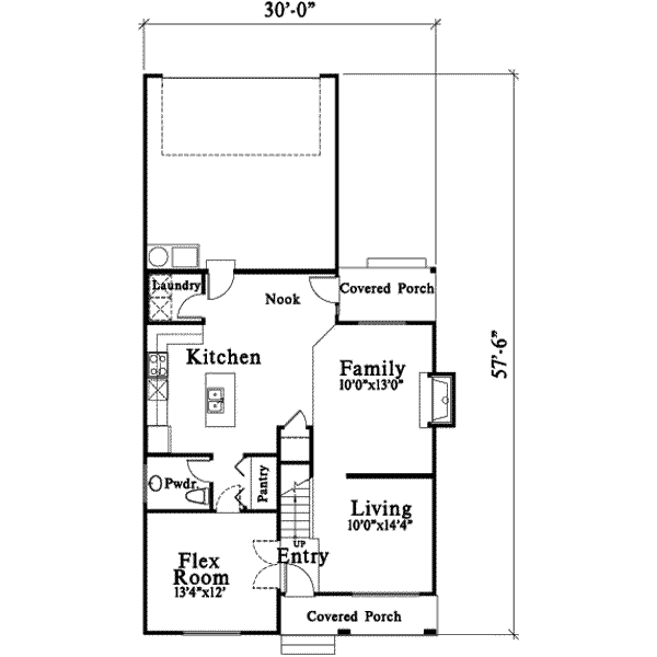 Traditional Floor Plan - Main Floor Plan #78-124