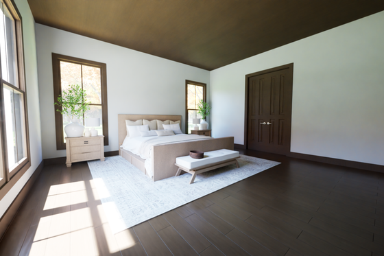 Interior - Master Bedroom 1 for Contemporary House Plan #1116-8 - 4 bed, 3.5 bath