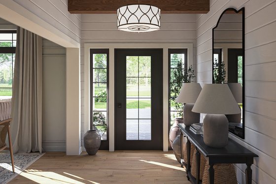 Interior - Entry for Colonial House Plan #455-415 - 3 bed, 2 bath