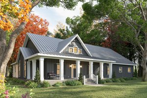 Craftsman Exterior - Front Elevation Plan #44-285