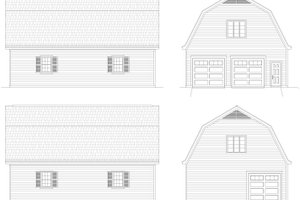 Exterior - Other Elevation 1 for Farmhouse House Plan #932-322, 0 bath