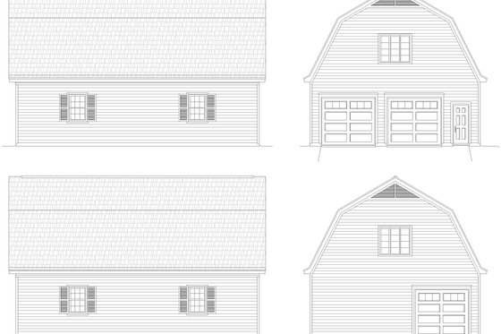 Exterior - Other Elevation 1 for Farmhouse House Plan #932-322, 0 bath