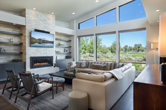 Interior - Family Room for Contemporary House Plan #892-42 - 4 bed, 5.5 bath