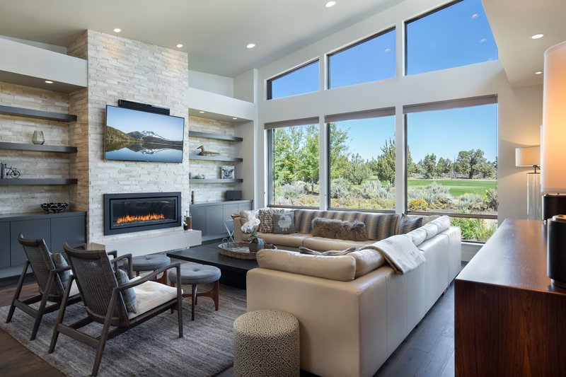 House Blueprint - Interior - Family Room for Contemporary House Plan #892-42 - 4 bed, 5.5 bath