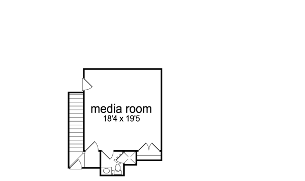 European Floor Plan - Upper Floor Plan #84-525