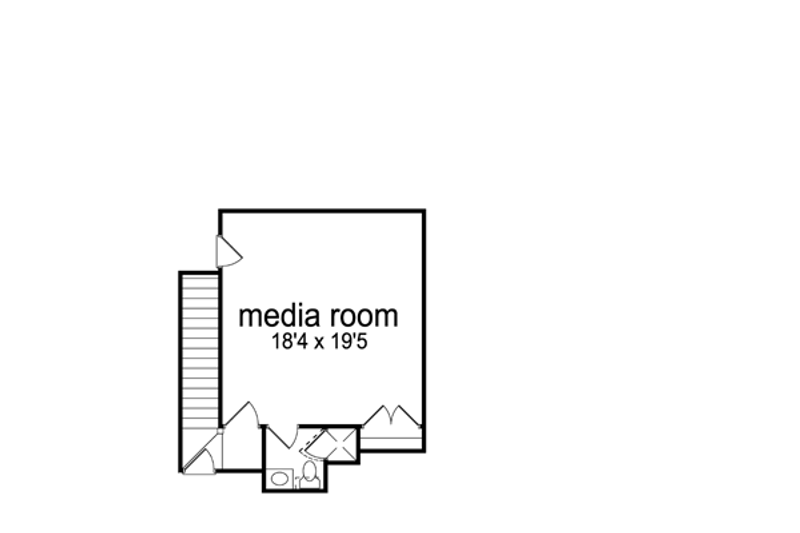 Home Plan - Floor Plan - Upper Floor for European House Plan #84-525 - 3 bed, 4 bath