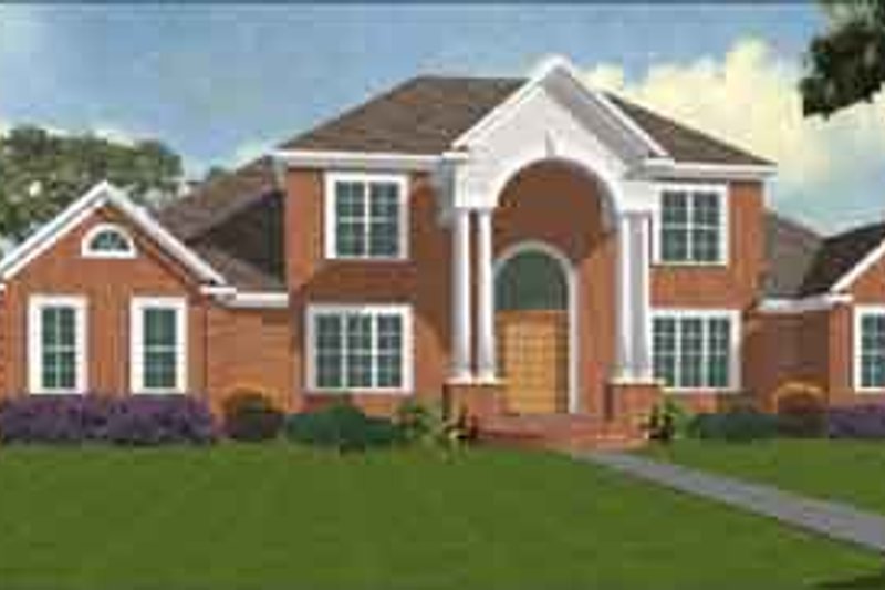 Home Plan - Exterior - Front Elevation 3 for Traditional House Plan #63-120 - 4 bed, 4.5 bath