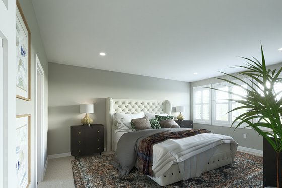Interior - Master Bedroom 2 for Traditional House Plan #1060-208 - 4 bed, 2.5 bath