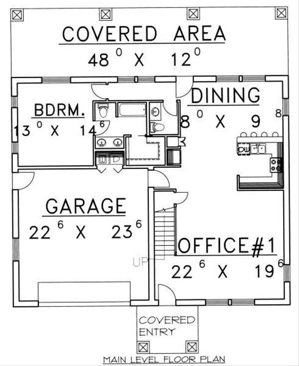 Home Plan - Traditional Floor Plan - Main Floor Plan #117-566