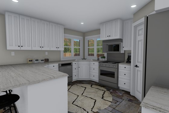 Interior - Kitchen 1 for Traditional House Plan #1060-58 - 3 bed, 2.5 bath