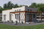 Mediterranean Style House Plan - 1 Beds 1 Baths 680 Sq/Ft Plan #1106-41 