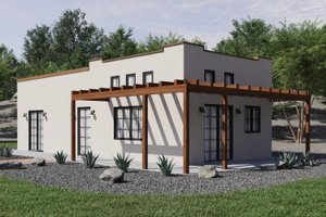 Mediterranean Exterior - Front Elevation Plan #1106-41