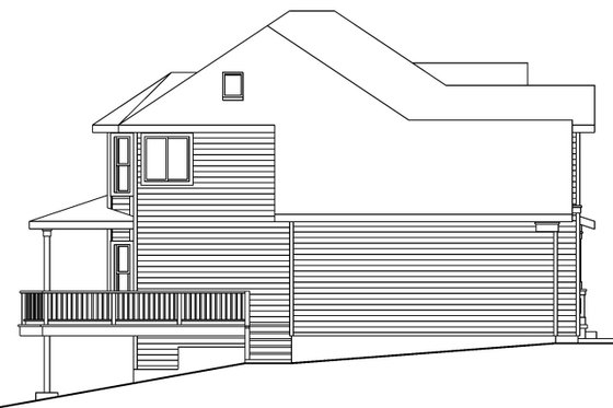 Exterior - Other Elevation for Craftsman House Plan #124-557 - 3 bed, 2.5 bath