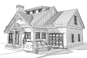 Craftsman Exterior - Front Elevation Plan #451-7