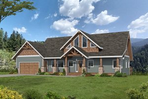Craftsman Exterior - Front Elevation Plan #117-1055