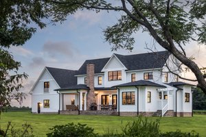 Exterior - Rear Elevation 4 for Farmhouse House Plan #928-373 - 3 bed, 3.5 bath